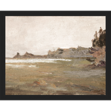 SA010-MOUNTAINS AHEAD Hand framed in a matte black frame. Finished Size: W 15.25 in x H 12.25 in