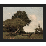 SA012-TREES Hand framed in a matte black frame. Finished Size: W 11.25 in x H 9.25 in