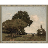 SA012-TREES Hand framed in an ornate dark silver frame. Finished Size: W 15.25 in x H 12.25 in