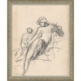 CHARCOAL MOTHER & CHILD - Kings Fine Art & Decor