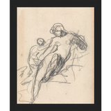 CHARCOAL MOTHER & CHILD - Kings Fine Art & Decor