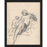 CHARCOAL MOTHER & CHILD - Kings Fine Art & Decor