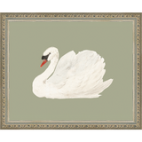 SWAN ON CELADON FIELD - Kings Fine Art & Decor