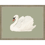 SWAN ON CELADON FIELD - Kings Fine Art & Decor