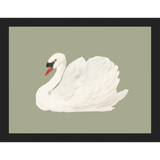 SWAN ON CELADON FIELD - Kings Fine Art & Decor