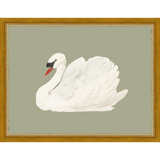 SWAN ON CELADON FIELD - Kings Fine Art & Decor