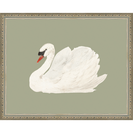 SWAN ON CELADON FIELD - Kings Fine Art & Decor