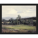 SA059-SUMMER DELL Hand framed in a matte black frame. Finished Size: W 15.25 in x H 12.25 in