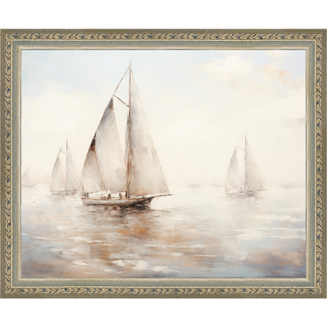 SA064-RACE DAY Hand framed in an ornate dark silver frame. Finished Size: W 11.25 in x H 9.25 in