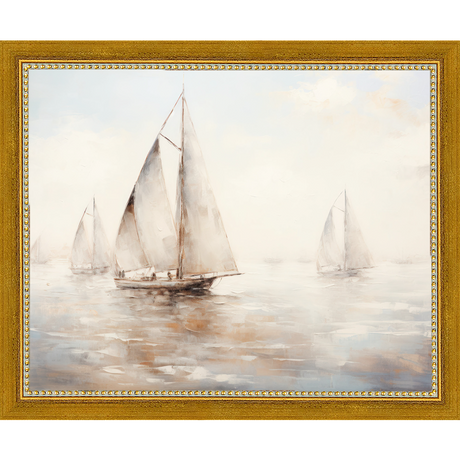 SA064-RACE DAY Hand framed in a transitional gold frame. Finished Size: W 11.25 in x H 9.25 in