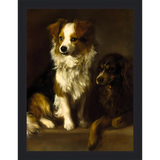 SA081-LOYAL FRIENDS Hand framed in a matte black frame. Finished Size: W 10.25 in x H 13.25 in
