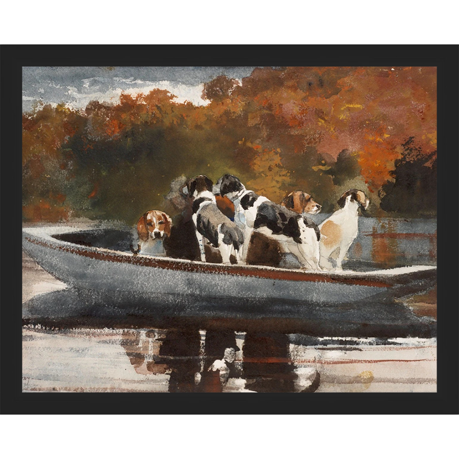 DOGS IN BOAT - Kings Fine Art & Decor