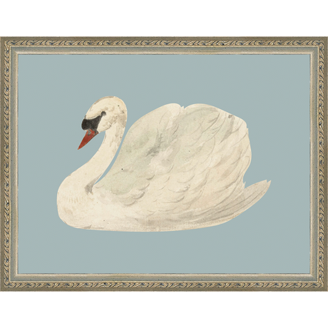 SWAN ON BLUE FIELD - Kings Fine Art & Decor