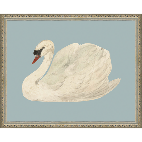 SWAN ON BLUE FIELD - Kings Fine Art & Decor