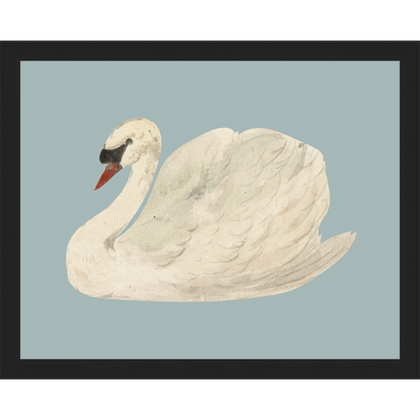 SWAN ON BLUE FIELD - Kings Fine Art & Decor