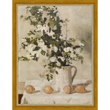 SA130-LEMON BRANCHES Hand framed in a transitional gold frame. Finished Size: W 10.25 in x H 13.25 in