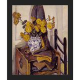 SA136-STILL LIFE Hand framed in a matte black frame. Finished Size: W 9.25 in x H 11.25 in