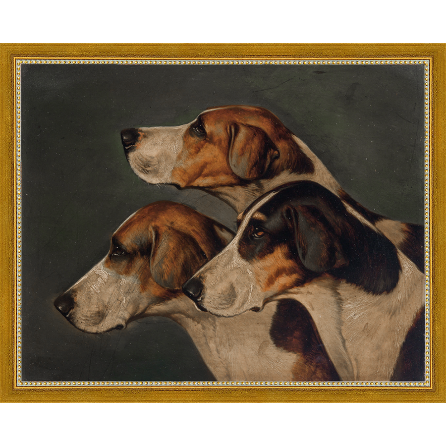 THREE HUNTING DOGS - Kings Fine Art & Decor
