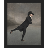 SA189-DUTCH SKATER Hand framed in a matte black frame. Finished Size: W 9.25 in x H 11.25 in