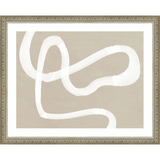 SA261-JAPANDI I Hand framed in an ornate dark silver frame. Finished Size: W 15.25 in x H 12.25 in