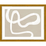 SA261-JAPANDI I Hand framed in a transitional gold frame. Finished Size: W 15.25 in x H 12.25 in