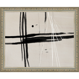 SA270-MOODY LINES Hand framed in an ornate dark silver frame. Finished Size: W 11.25 in x H 9.25 in