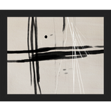 SA270-MOODY LINES Hand framed in a matte black frame. Finished Size: W 11.25 in x H 9.25 in