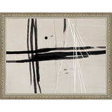 SA270-MOODY LINES Hand framed in an ornate dark silver frame. Finished Size: W 13.25 in x H 10.25 in