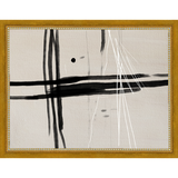 SA270-MOODY LINES Hand framed in a transitional gold frame. Finished Size: W 13.25 in x H 10.25 in