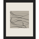 SA271-WAVY PATTERN Hand framed in a matte black frame. Finished Size: W 9.25 in x H 11.25 in
