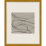 SA271-WAVY PATTERN Hand framed in a transitional gold frame. Finished Size: W 12.25 in x H 15.25 in