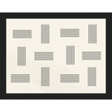 SA273-OPPOSING LINES Hand framed in a matte black frame. Finished Size: W 13.25 in x H 10.25 in