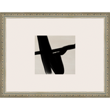 SA275-ABSTRACT BIRD IN FLIGHT Hand framed in an ornate dark silver frame. Finished Size: W 13.25 in x H 10.25 in