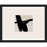 SA275-ABSTRACT BIRD IN FLIGHT Hand framed in a matte black frame. Finished Size: W 15.25 in x H 12.25 in