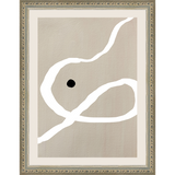 SA276-JAPANDI II Hand framed in an ornate dark silver frame. Finished Size: W 10.25 in x H 13.25 in