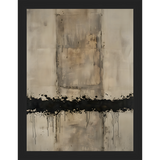 SA279-BROKEN RHTHYM Hand framed in a matte black frame. Finished Size: W 10.25 in x H 13.25 in