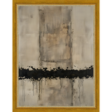 SA279-BROKEN RHTHYM Hand framed in a transitional gold frame. Finished Size: W 10.25 in x H 13.25 in