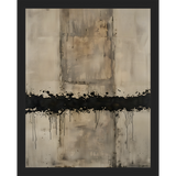 SA279-BROKEN RHTHYM Hand framed in a matte black frame. Finished Size: W 12.25 in x H 15.25 in