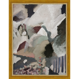 SA281-ANENA ABSTRACT Hand framed in a transitional gold frame. Finished Size: W 10.25 in x H 13.25 in