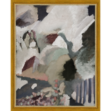 SA281-ANENA ABSTRACT Hand framed in a transitional gold frame. Finished Size: W 12.25 in x H 15.25 in