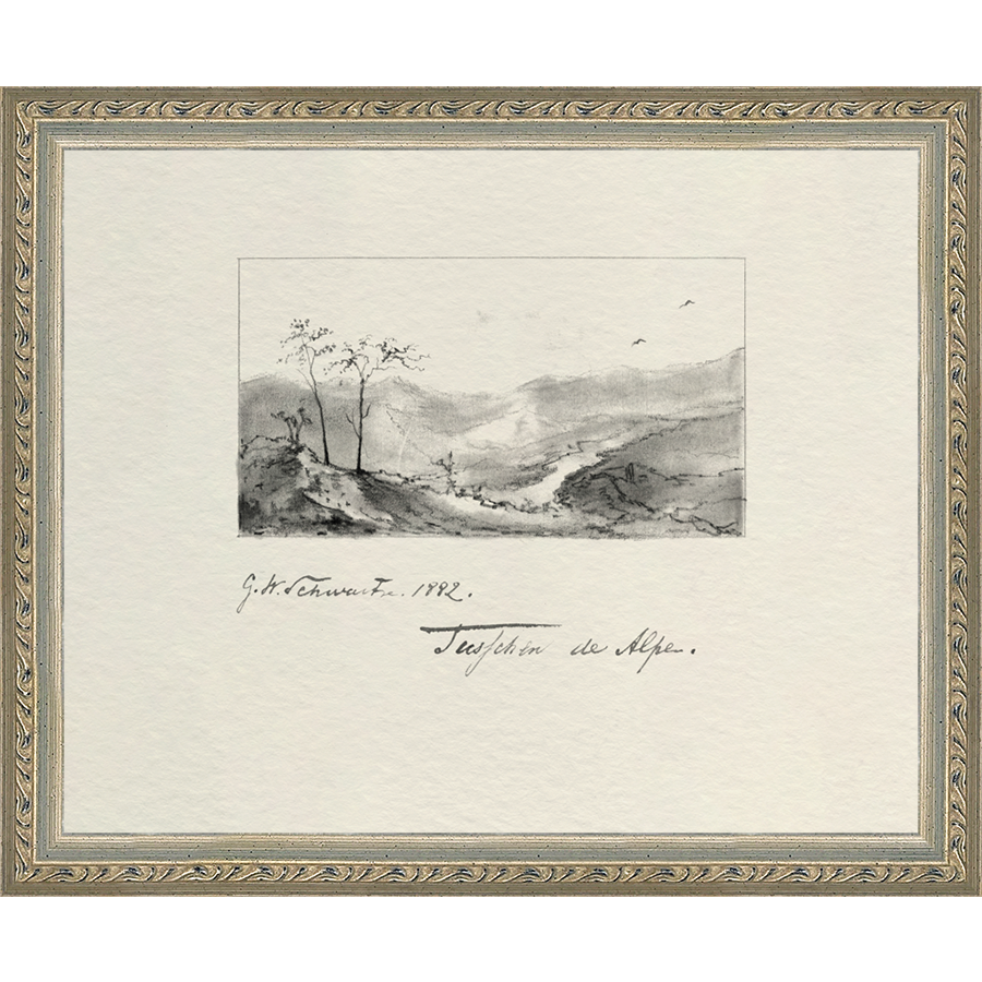 VINTAGE SKETCH PL 1 - Kings Fine Art & Decor