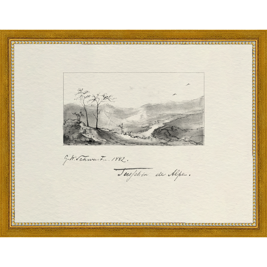 VINTAGE SKETCH PL 1 - Kings Fine Art & Decor