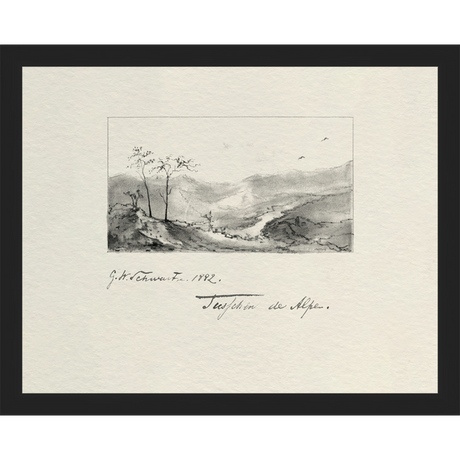 VINTAGE SKETCH PL 1 - Kings Fine Art & Decor