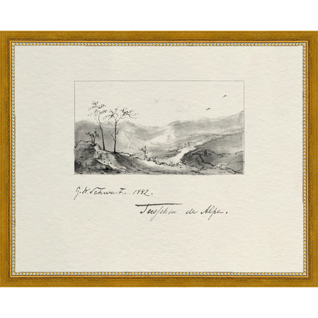 VINTAGE SKETCH PL 1 - Kings Fine Art & Decor