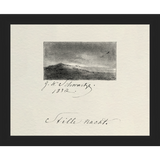 SA285-VINTAGE SKETCH PL 2 Hand framed in a matte black frame. Finished Size: W 11.25 in x H 9.25 in