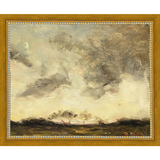 SA290-EVENING SUN Hand framed in a transitional gold frame. Finished Size: W 11.25 in x H 9.25 in