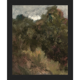 SA291-VINTAGE LANDSCAPE DIPTYCH I (LEFT) Hand framed in a matte black frame. Finished Size: W 9.25 in x H 11.25 in