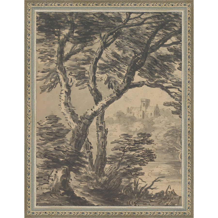 VIEW TO CHURCH DIPTYCH I (LEFT) - Kings Fine Art & Decor