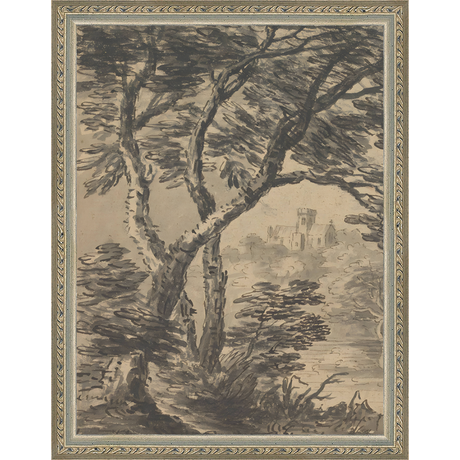 VIEW TO CHURCH DIPTYCH I (LEFT) - Kings Fine Art & Decor