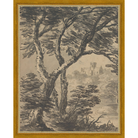 VIEW TO CHURCH DIPTYCH I (LEFT) - Kings Fine Art & Decor